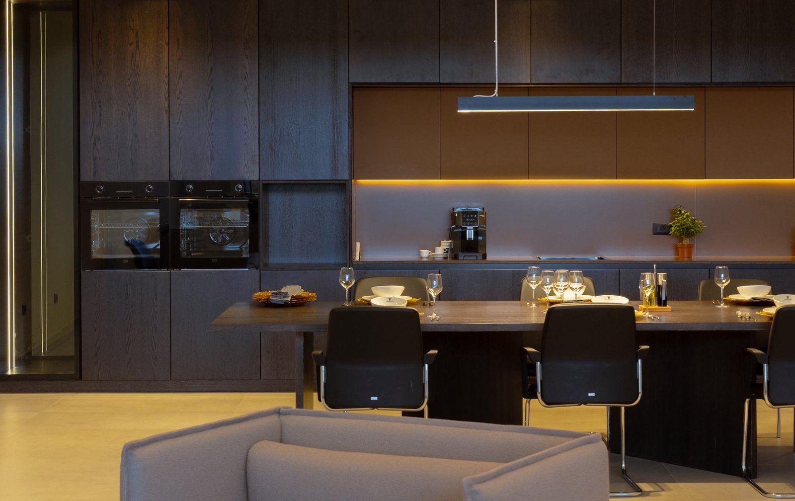 Modern kitchen with premium finishes